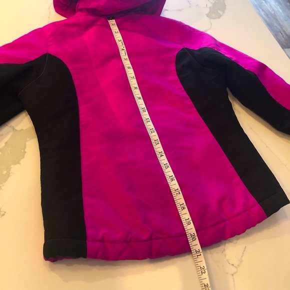 Est. 1989 Place Girl’s Hooded Zip Up Jacket Pink Black Size Small 5/6 - Picture 5 of 10